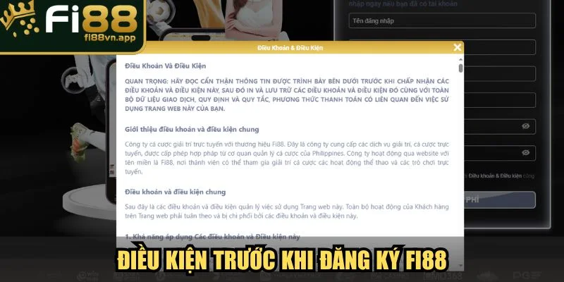 Đăng Ký Fi88 Trải Nghiệm Cá Cược Trực Tuyến Đẳng Cấp 2 Điều kiện trước khi đăng ký Fi88 đảm bảo hợp lệ và an toàn