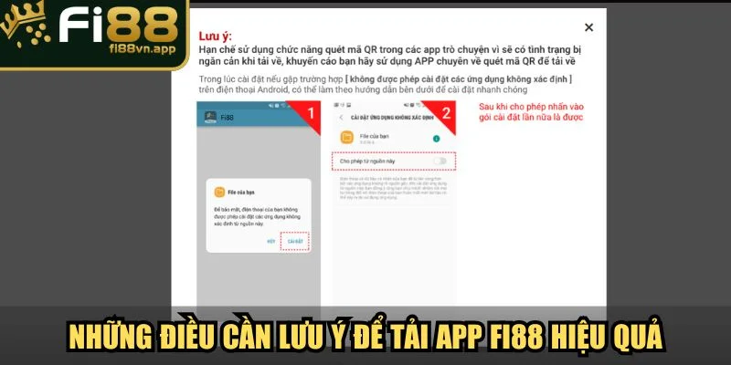 Tải App Fi88 Hướng Dẫn Download Đơn Giản Mọi Nền Tảng 4 Những điều cần lưu ý để tải app Fi88 diễn ra hiệu quả