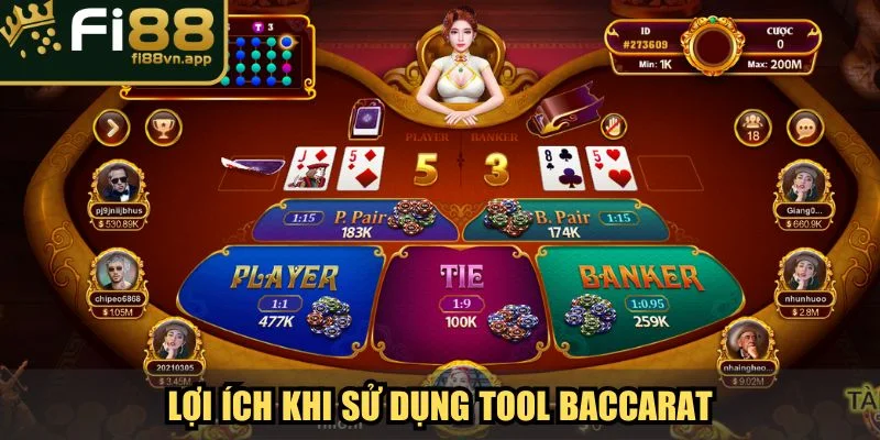 Tool Baccarat Fi88 Phần Mềm Hỗ Trợ Cược Thủ Hiệu Quả 3 Lợi ích vượt trội khi sử dụng Tool Baccarat