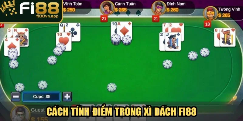 Xì Dách Chia Sẻ Cách Chơi Đúng Chuẩn Và Bí Kíp Bất Bại 3 Cách tính điểm trong game Xì Dách Fi88