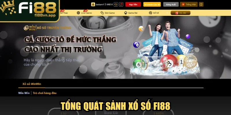 Tổng quát sảnh xổ số Fi88