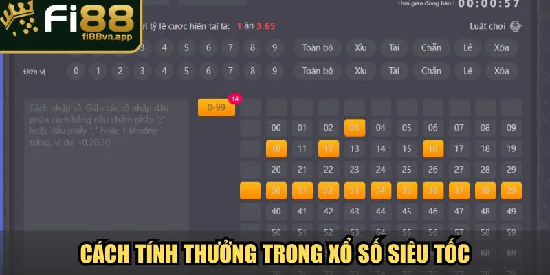 Xổ Số Siêu Tốc Cơ Hội Đổi Đời Cho Người Đam Mê Tại Fi88 3 Cách tính thưởng chuẩn trong xổ số siêu tốc